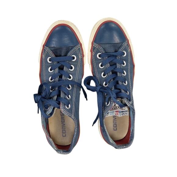 Converse Shoes Womens 7 Sneakers Lifestyle Chuck Taylor Low Blue Canvas Classic - Picture 6 of 12